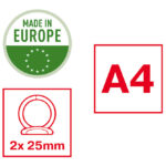 Mapa uložna 2ringa-fi25 mm/hrbat-35 mm A4 Vivida Esselte 14450 žuta - Slika 4