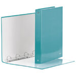 Mapa uložna 4ringa-fi30 mm/hrbat-40 mm A4 Wow Leitz 42440151 metalik tirkizna!!