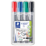 Marker Flipchart 2 mm pk4 reciklirani Lumocolor Staedtler 356 WP4 sortirano