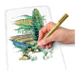 Marker nepermanentni 1-2 mm Metallic pen Staedtler 8323-11 zlatni - Slika 3