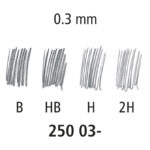 Mine 0,3 mm HB 1tuba Mars micro carbon Staedtler 250 03-HB - Slika 2