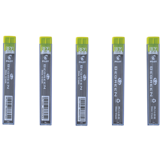 000036743 Mine 0,7 mm HB 1tuba Begreen Pilot PPL-7-HB - Slika 1