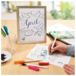 Nalivpero za kaligrafiju 1,5 mm set Parallel pen Pilot FP3-15-SSN sivo/crveno - Slika 7