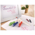 Nalivpero za kaligrafiju 2,4 mm set Parallel pen Pilot FP3-24-SSN sivo/narančasto - Slika 5