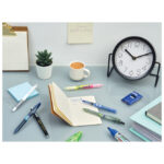 Olovka kemijska Acroball Pure White Begreen Pilot BAB-15M-BG-GY siva!! - Slika 3