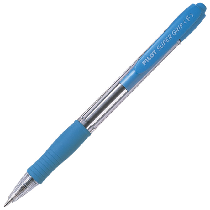 000037281 Olovka kemijska Super Grip Pilot BPGP-10R-F-SL svijetloplava - Slika 1