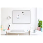 Ploča magnetna  58,5x43 cm aluminijski okvir Nobo 1903777 bijela - Slika 2