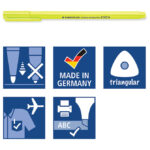 Signir 1-4 mm neon Triplus Staedtler 362-1 žuti - Slika 5