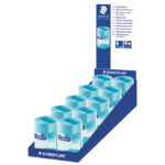 Šiljilo metalno s pvc kutijom 2rupe Staedtler 512 006-37 tirkiz!! - Slika 5