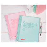 Blok kolegij A4 karo  80L perforacija+4rupe Pastel Soft Brunnen 10-67328 96 sortirano - Slika 5