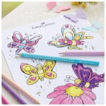 Boje drvene  20boja Sparkle+šiljilo Sleeve mini metalna kutija Faber-Castell 201641 - Slika 8