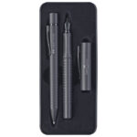 Garnitura olovka kemijska+nalivpero Grip 2011 Edition u met.kut. Faber Castell 201626 mat crna