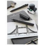 Garnitura olovka kemijska+nalivpero Grip 2011 Edition u met.kut. Faber Castell 201626 mat crna - Slika 6