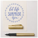 Nalivpero Grip 2011 (F) Edition Faber-Castell 140932 mat zlatno!! - Slika 8