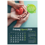 Kalendar "Zrnce mudrosti 2026" 13 listova, spirala - Slika 8