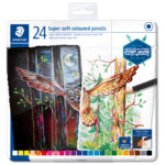 Boje drvene  24boje metalna kutija Super Soft Design Journey Staedtler 149C M24!! - Slika 3