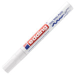 Marker permanentni sjajni lakirajući 2-4 mm Edding 750 bijeli - Slika 2