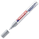Marker permanentni sjajni lakirajući 2-4 mm Edding 750 srebrni