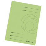 Fascikl klapa karton reciklirani A4 Herlitz 11076460 (300002994) zeleni