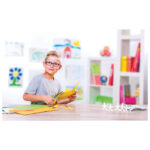 Škare školske 15 cm Griffix Pelikan 810241 (100401654) neon plavo-žute blister - Slika 4