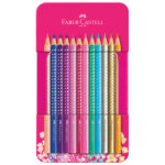 Boje drvene  12boja metalna kutija Sparkle Faber-Castell 201737