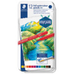 Boja vodena u olovci 12boja metalna kutija Full watercolor Design Journey Staedtler 14610G M12!!