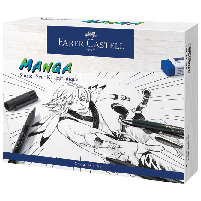 000043240 Set crtaći Manga Starter Kit Faber-Castell 167152 - Slika 1