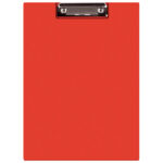 Ploča klip s preklopom+kvačica A4 pp Donau 2705001PL-04 crvena