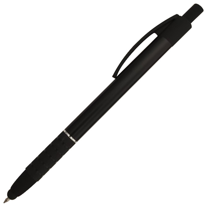 000044324 Olovka kemijska metalna+touch pen YCP8230RT Milano crna - Slika 1