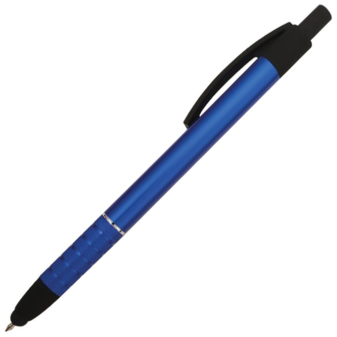 000044325 Olovka kemijska metalna+touch pen YCP8230RT Milano plava - Slika 1