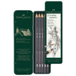 Olovka grafitna pk5 u metalnoj kutiji Aquarelle Faber-Castell 117805