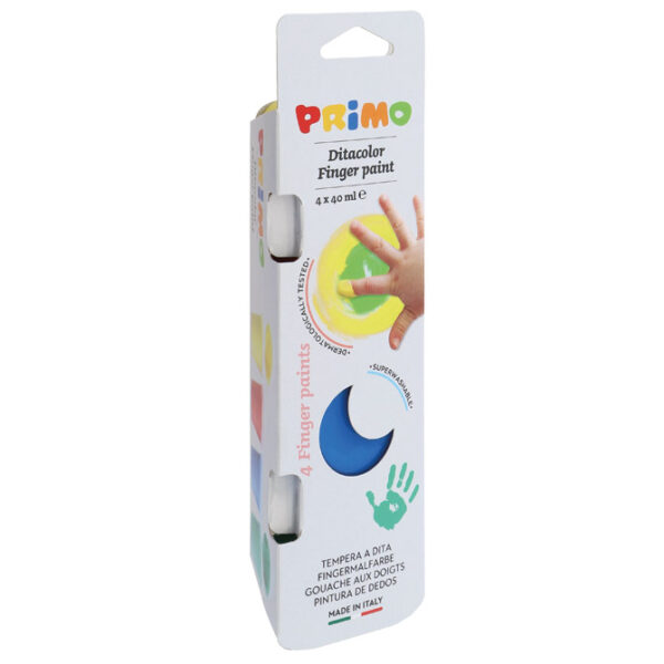 Boja tempera za ruke   40ml u čaši 4boje Primo 2251TD40S4 blister