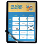 Etui samoljepljiv A4 piši-briši s magnetom Magneto pk2 Tarifold (Djois) 194377 crni blister - Slika 2