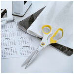 Škare uredske 20,5 cm Wow Titanium Leitz 53192216 bijele/žute blister - Slika 2
