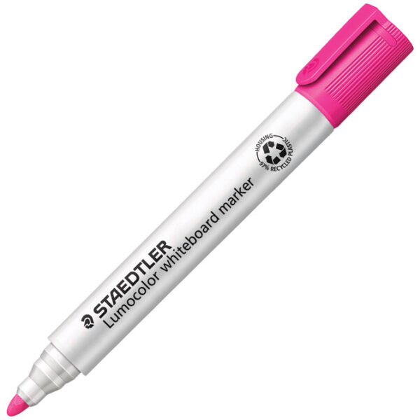 Marker za bijelu ploču 2 mm reciklirani Lumocolor Staedtler 351-20 rozi
