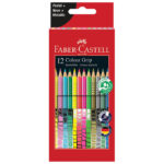 Boje drvene  12boja Grip 2001 (neon+metalik+pastel) Faber-Castell 201569 blister