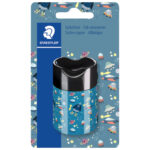 Šiljilo pvc s pvc kutijom Pattern mix Staedtler 511 66PMBK blister!! - Slika 2