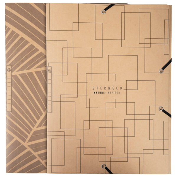 Fascikl klapa s gumicom karton reciklirani A4 Eterneco Exacompta 55847E sortirano!!