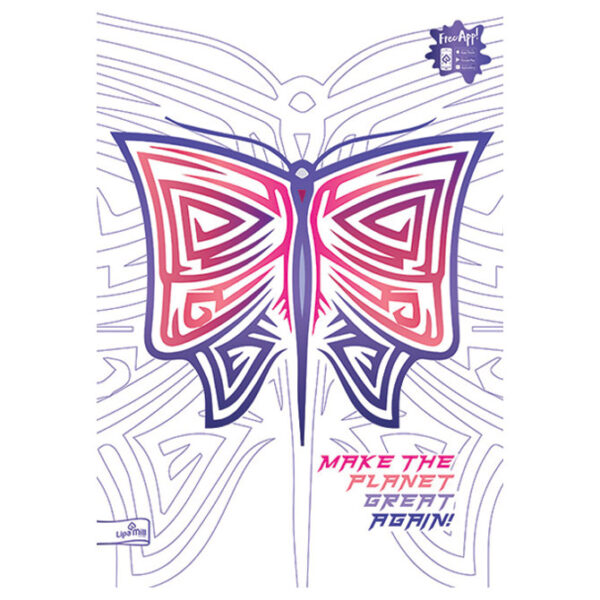 Teka meki uvez A4 karo 40+2L 80g Animals metallic-Smartlines Mar Mar sortirani motivi!!