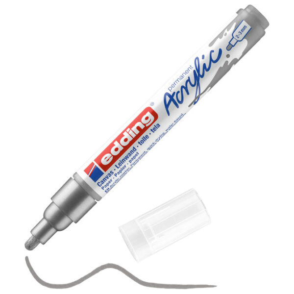Marker akrilni 2-3 mm Edding 5100923 srebrni