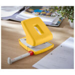 Bušač 2 rupe do  30 listova Cosy Leitz 50040019 žuti blister - Slika 2