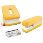 Stroj za spajanje do  30 listova stolni Cosy Leitz 55670019 žuti/bijeli - Slika 4