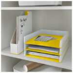 Ladica za spise Wow Leitz 53611016 bijelo-žuta - Slika 3