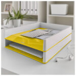 Ladica za spise Wow Leitz 53611016 bijelo-žuta - Slika 4