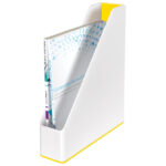 Stalak za spise okomit plastičan Wow Leitz 53621016 -NL bijelo-žuti - Slika 3