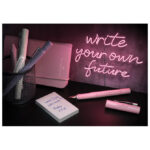 Notes 14,5x21 cm karo 96L 100g s gumicom Faber-Castell 110 027 826 rozi - Slika 3