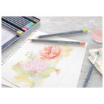 Boje drvene-vodene  12boja metalna kutija Goldfaber Aqua Faber-Castell 114622 pastelne - Slika 5