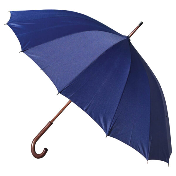 Kišobran automatik s drvenom ručkom 16panela H-1002 Stratus XXL plavi