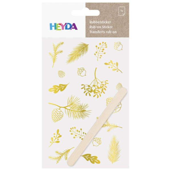 Naljepnice ukrasne Grančice Heyda 20-37809 44 zlatne blister