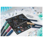 Marker permanentni 1-2 mm Metallic Faber-Castell 160753 metalik tamnoplavi!! - Slika 4